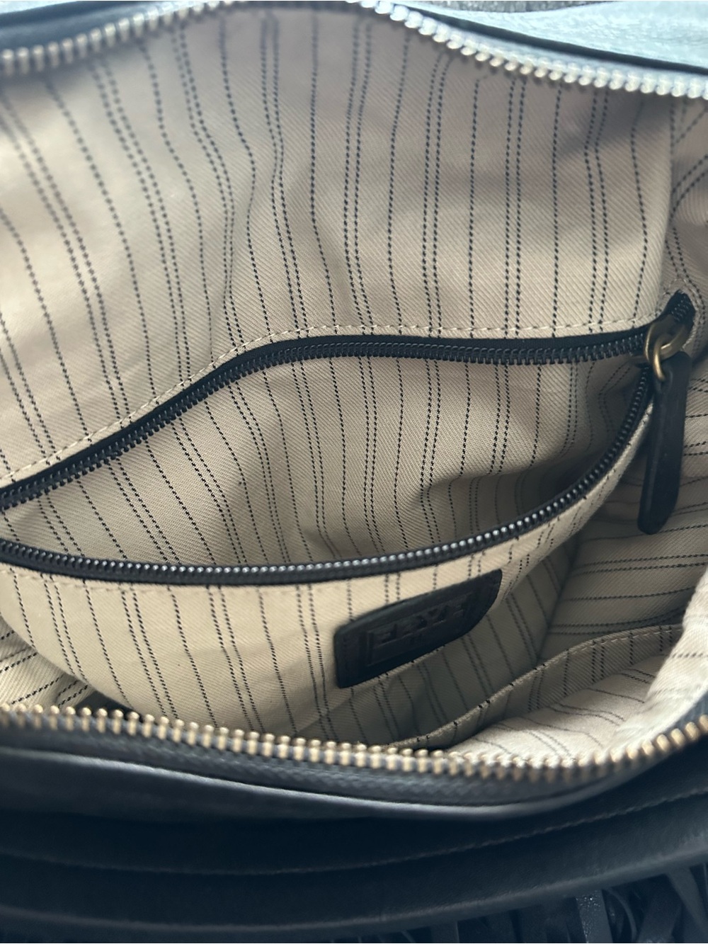 Frye Black Leather Fringe Shoulder Bag - Picture 7 of 10